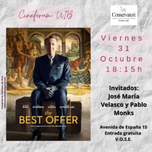 “La mejor oferta", de Giuseppe Tornatore, en el Cinefòrum de la UIB.