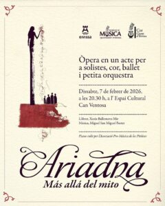 Cartel de la ópera ibicenca "Ariadna. Más allá del mito".