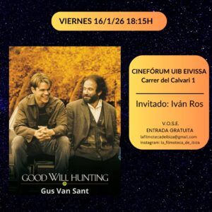 "Good Will Hunting", de Gus Van Sant, en el Cinefòrum de la UIB.