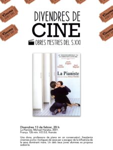 “La pianista”, de Michael Haneke, en Divendres de Cine.