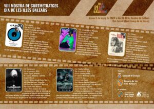 Cartel de la VIII Mostra de Curtmetratges Dia de Balears.