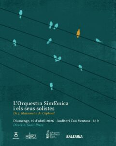 Cartel del concierto de solistas de la Orquestra Simfònica Ciutat d’Eivissa.