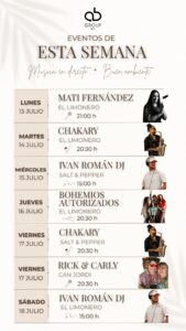 Programación musical esta semana con AB Group Ibiza.