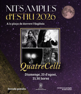 QuatreCelli cierra las Nits Amples d'Estiu en Sant Antoni.